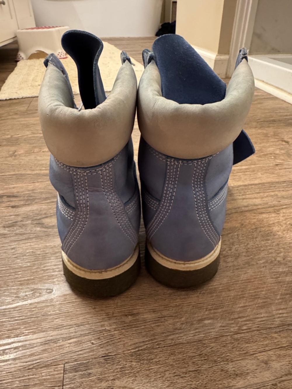 Timberland Blue and Tan Classic Lace-Up Boots - Picture 3 of 7